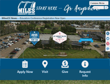 Tablet Screenshot of milescc.edu